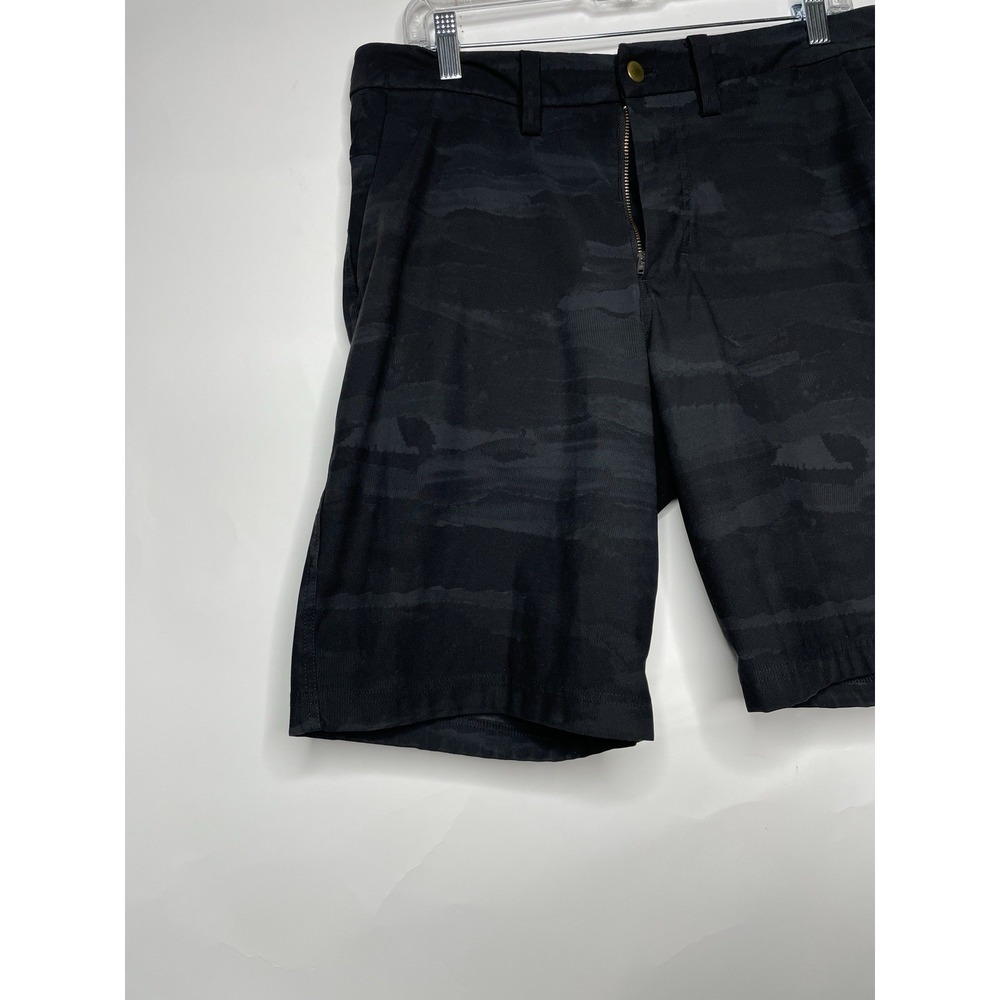 Lululemon Commission Shorts Size 34 Marble Heather Gray‎ Travel Stretch - Picture 2 of 8